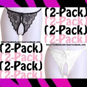 NEW THONGS BOW PANTIES CROTCHLESS GSTRING UNDERWEAR